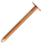 BETT .hřebíky měděné krátké, průměr 9mm, 2.8x32mm, S1